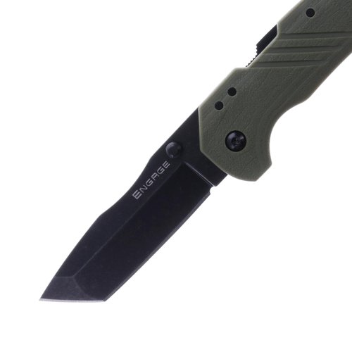 Cold Steel CS-FL-30DPLT-BGZ: 3" Engage 4116Ss / 3" Tanto Point Blade / 2.4Mm Thick, OD Green
