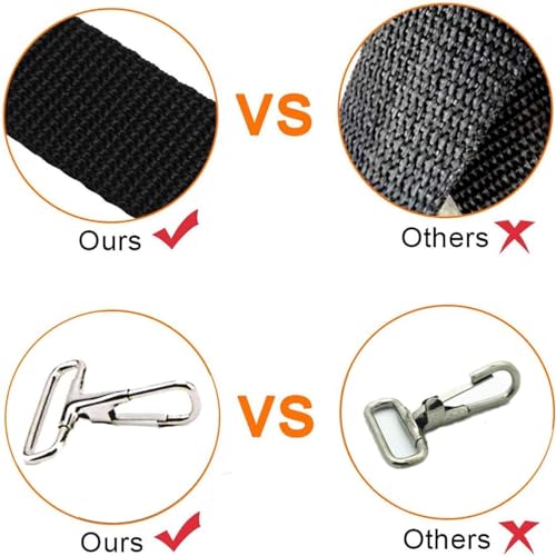 Adjustable Marine Bimini Top Straps - Stainless Steel Tie Down Webbing for Boat Cover