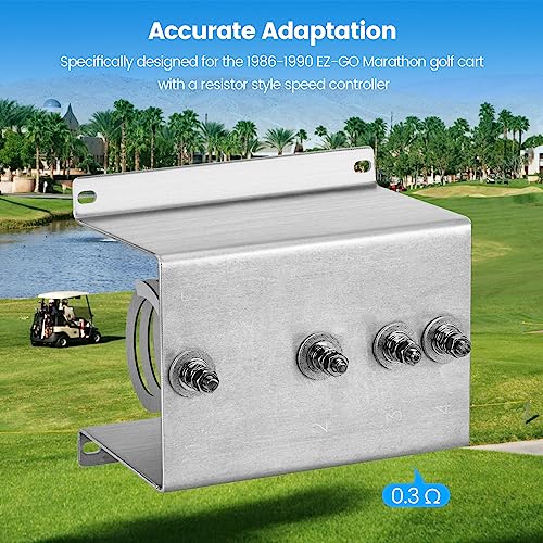 EZ-GO Golf Cart Edge Resistor Assembly 0.3Ω Replacement for Marathon 1986-1990
