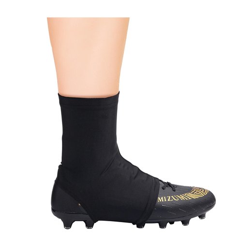 SEX POINT Spats Football Cleat Covers, Cleat Covers Football, Football Cleat Covers Youth for Soccer Baseball Kids Teenagers Adults, Cleat Spats Keeps Cleats Tied Turf Pellets Out (Black, Large)