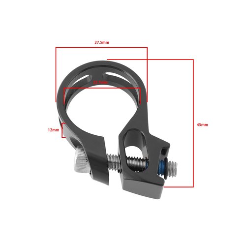 SG Store 2pcs 22.7mm Bike Discrete Trigger Clamp Bike Shifter Clamp Replacement Compatible with SRAM Discrete X5 X7 X9 X0 XX XO1XX1 Black
