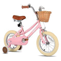 JOYSTAR Fantasy Girls Bike 12 Inch Pink with Training Wheels for Toddlers Kids 2-4 Years