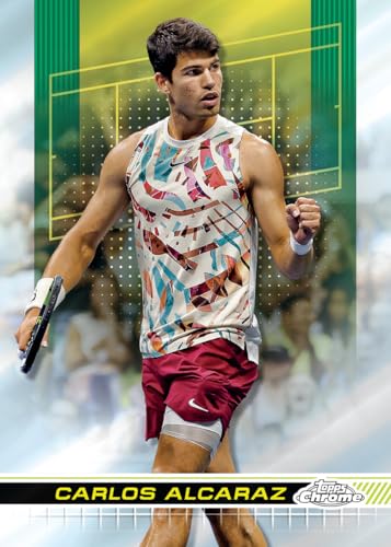 2024 Topps Chrome Tennis Card Value Box with Exclusive Parallels