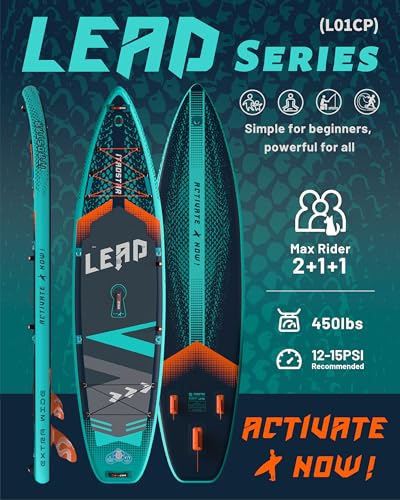 iTAOSTAR Blue Green 12'x35" Inflatable Paddle Board with All Accessories
