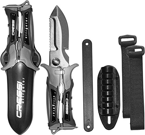 Underwater Diving Knife & Scissors Multi-Tool - Japanese 420 Stainless Steel
