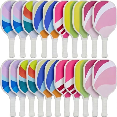 Wood Paddleball Racket Set Mix Graffiti 12 - Suitable for Pickleball & PE