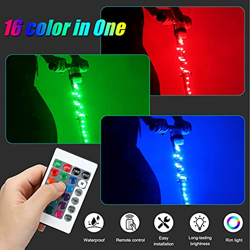 LED Scooter Stem Lights 16 Color Remote Control Night Visibility