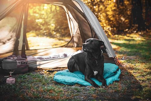 Glacial Blue Ultralight Dog Sleeping Bag - Medium Packable Outdoor Bed