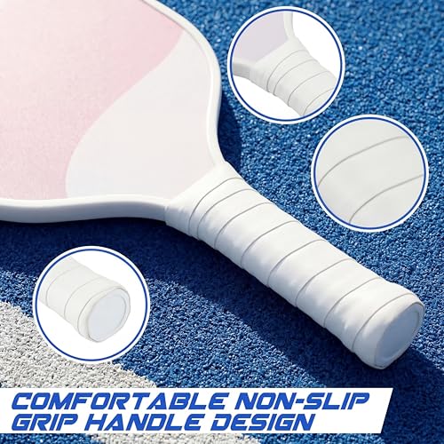 Wood Paddleball Racket Set Mix Graffiti 12 - Suitable for Pickleball & PE