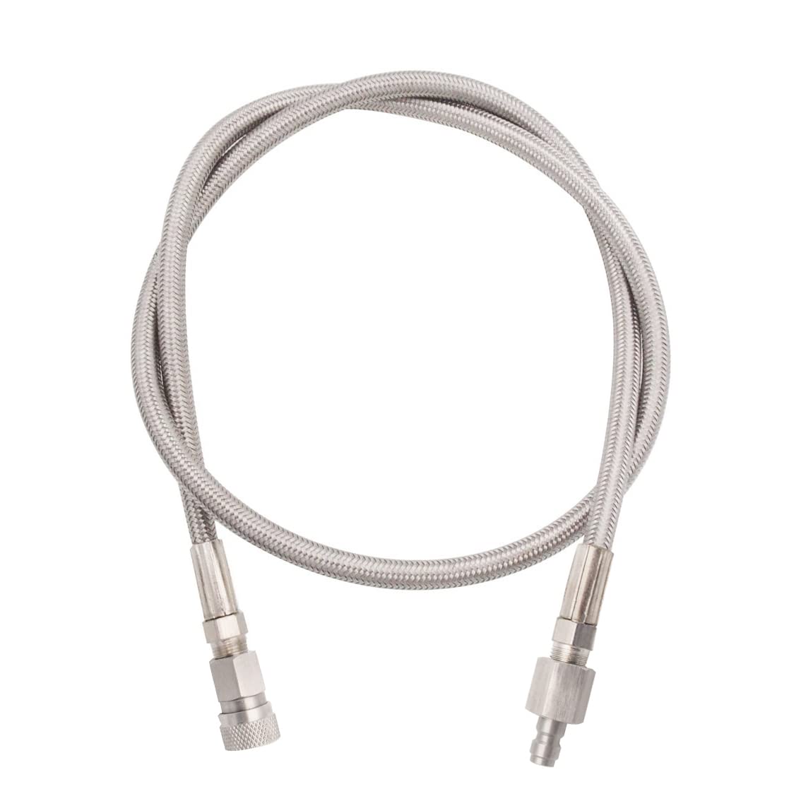 Heyxire Paintball Airsoft PCP Air Pump Fill Hose 36 inch High Pressure Stainless Steel with Quick Fitting Male and Female,Suit for Compressor to The Air Tanks