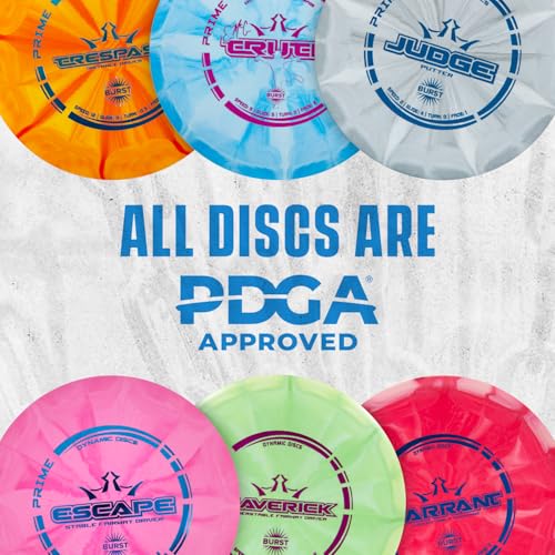 Disc Golf Starter Set - 6-Discs Including Judge, Truth & More - Prime Burst Plastic