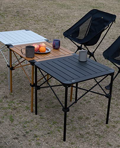 iClimb Nature Medium Folding Aluminum Table - Lightweight Stable Roll-Up Top