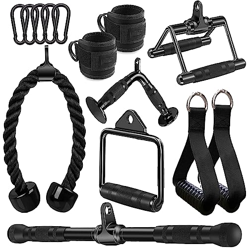 Gym Cable Machine Attachments Set for Resistance Training & Strength Building