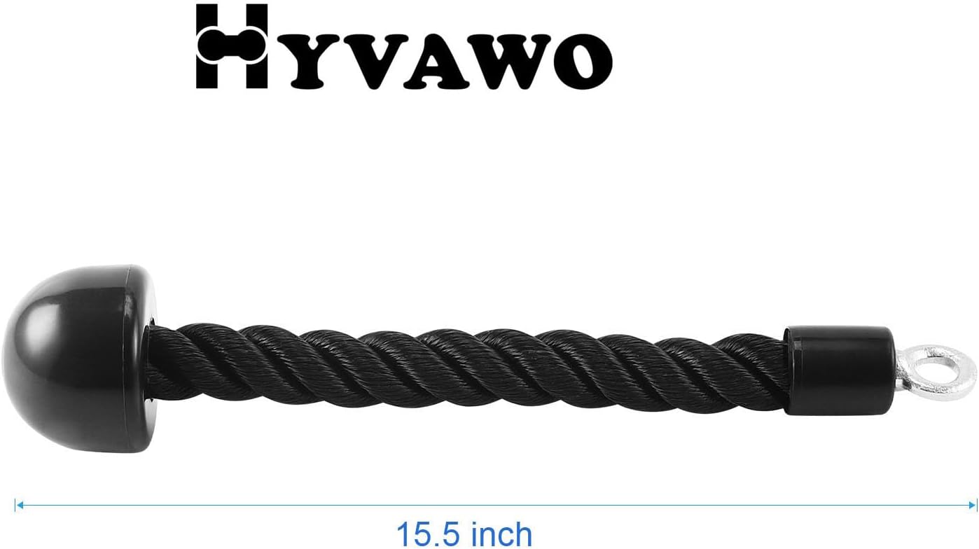 Skiennix Pull Down Rope - Single Grip Tricep & Bicep Exercise Attachment for Cable Machines