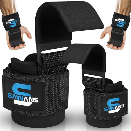 Heavy Duty Weight Lifting Hooks and Straps Support for Gym Workout