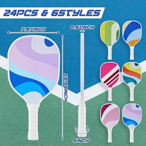 Wood Paddleball Racket Set Mix Graffiti 12 - Suitable for Pickleball & PE