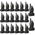 2 Pack Rechargeable Walkie Talkies with VOX Flashlight Emergency Alarm - Type C Charging