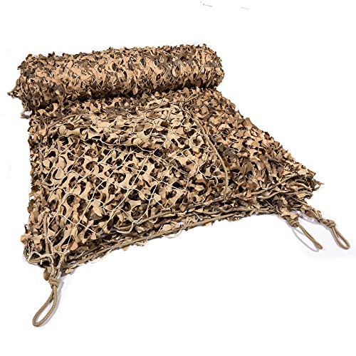 Small Camouflage Netting 9'10" x 9'10" Prairie Grass 3D Waterproof & UV Resistant