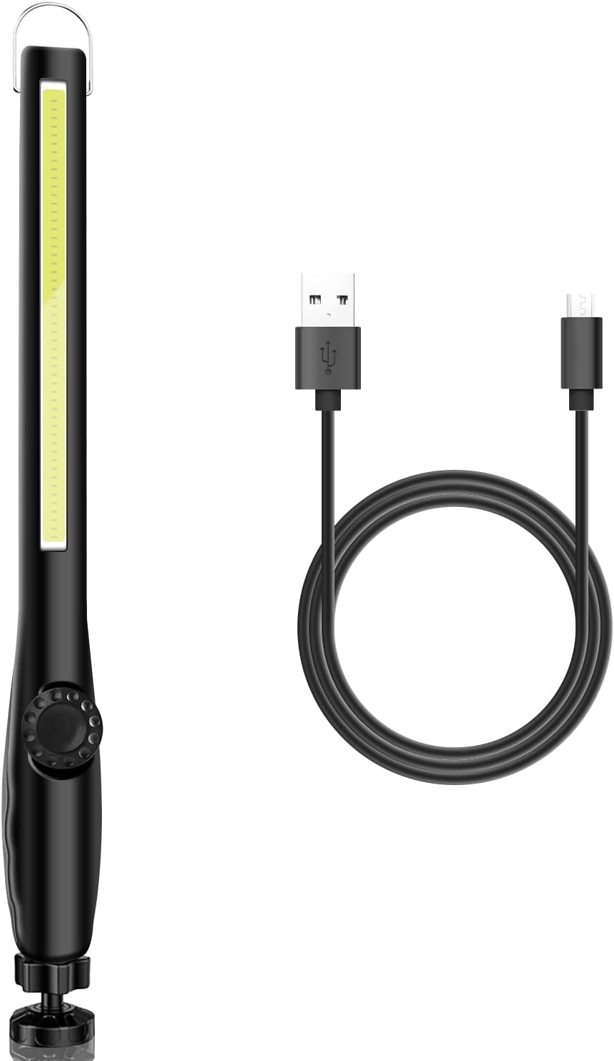 XTAUTO LED Work Light - 600LM Rechargeable COB Inspection Lamp | Portable Magnetic Base for Car Repair & Camping