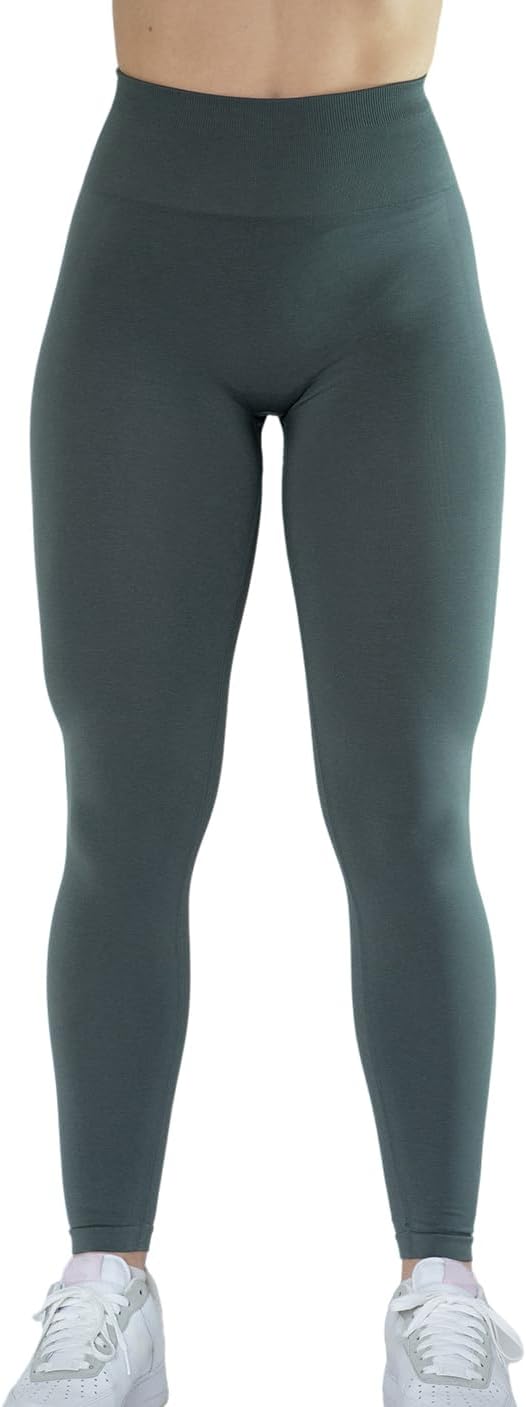 AUROLA Seamless Workout Leggings for Women - Tummy Control Scrunch Tights for Gym & Yoga