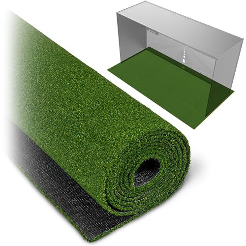 Golf Simulator Turf 10 x 6 ft Green Hitting Mat - 15 mm Synthetic Grass