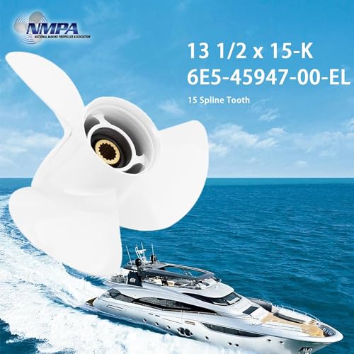 VIF Boat Propeller for Yamaha 60-115HP Engines 14P 15P 17P 19P 15 Spline 13.5Diax15P