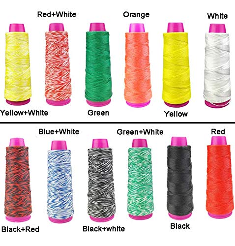 Archery Bowstring Material Dacron Rope 110m Black+Red for Recurve & Longbows