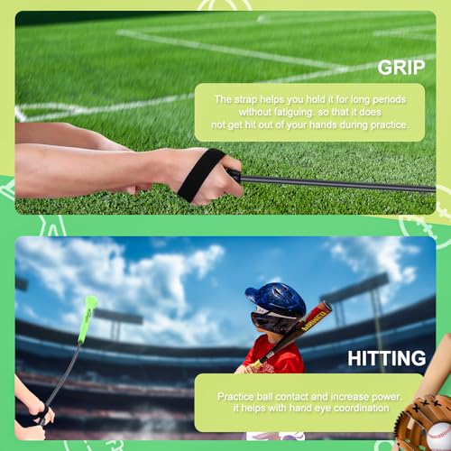 Baseball Swing Trainer - 54-Inch Batting Practice Equipment for Baseball & Softball