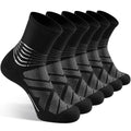 IRAMY X-Large Compression Ankle Socks Men Women 3 Pack - Plantar Fasciitis Relief, Wicking, Breathable Mesh for Running Hiking