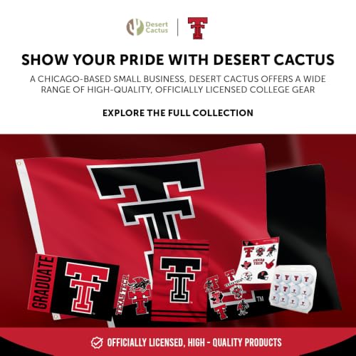Texas Tech University Cactus Lanyard with Snap Buckle - Black