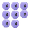 SzBlaZe 8 Pack 82A 58 x 32mm QUAD Roller Skates Wheels with Bearings double Line Skates Wheels for Outdoor or Indoor Skateboard Roller Skates Wheel Accessories(Jelly Purple)