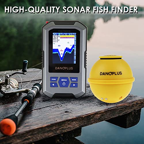 Wireless Fish Finder with HD Display 147Ft Depth Detection Waterproof Sensor