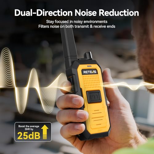 Retevis RB48A Waterproof Walkie Talkies Long Range 6-Pack - IP67 Durable Two-Way Radios