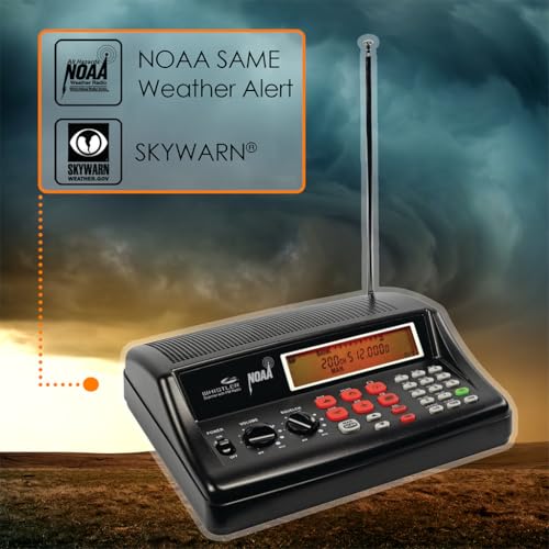 Analog Desktop Scanner with 200 Channels, Weather & Emergency Radio
