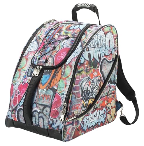 Athalon Graffiti Ski & Snowboard Boot Bag Backpack – Adventure Ready Gear Carrier