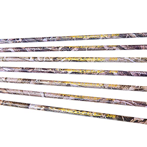 Carbon Hunting Arrows 28-30 Inch Spines for Recurve and Compound Bows - Pack of 12