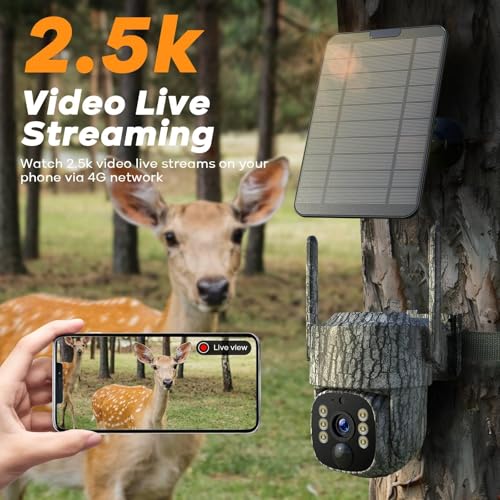VOOPEAK TC32-2 4G LTE Cellular Trail Camera Pack with Auto Human Tracking & 2.5K Live View