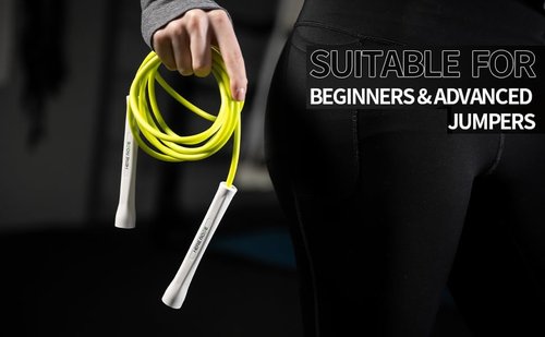 Hererope 6MM PVC Jump Rope - Unbreakable Handles for Speed & Tricks | Adjustable for Indoor & Outdoor Fitness