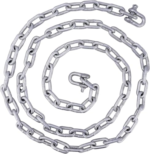 TUNORD Boat Anchor Kit 8LB Fluke Anchor with Chain & Rope for 12-22FT Boats