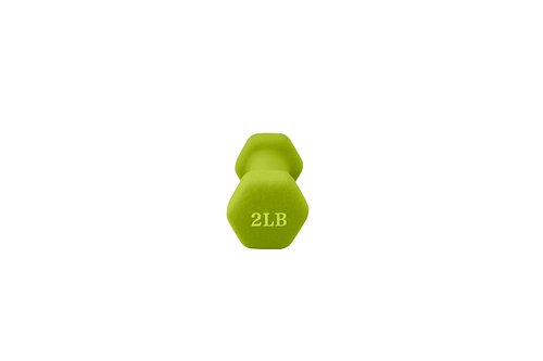doubob Weights Dumbbells set of 2 Fitness for Man Woman Home Gym Health Exercise 2LB Green Rubber Hex Dumb Bells