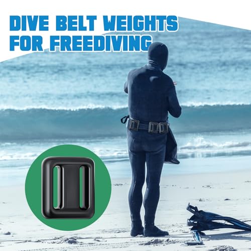 Dive Weights Belt Set 4 Pcs Nylon Scuba Diving Weight Belt with Quick Release Buckle - Black / 1.1lb, 2.2lb, 3.3lb, 4.4lb