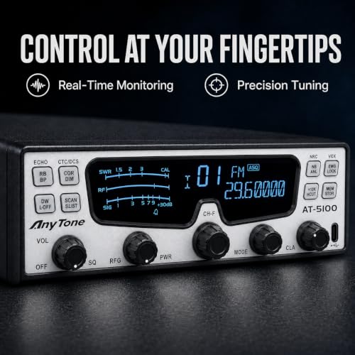 10 Meter Amateur Radio Transceiver with Multi-Mode Support – SSB, CW, AM, FM