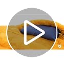 NEMO Fillo Elite Camping Pillow Black Pearl / Citron - Lightweight Travel Pillow