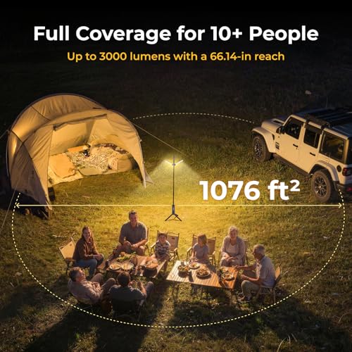 Rechargeable Camping Lantern T1 with 15600mAh Battery - Blue