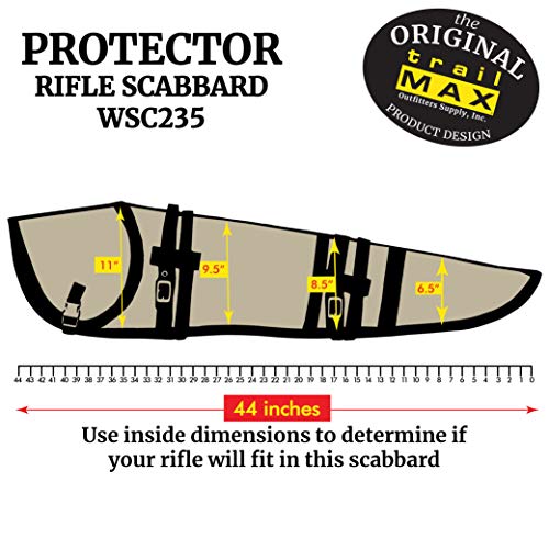TrailMax Padded Rifle Scabbard for Horse Saddle & ATV – Weather-Resistant Gun Case