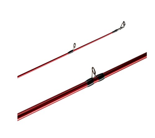 Berkley 7’ Cherrywood HD Casting Rod, One Piece Spinning Rod, 8-17lb Line Rating, Medium Rod Power, Fast Action, 1/4-3/4 oz. Lure Rating,Red