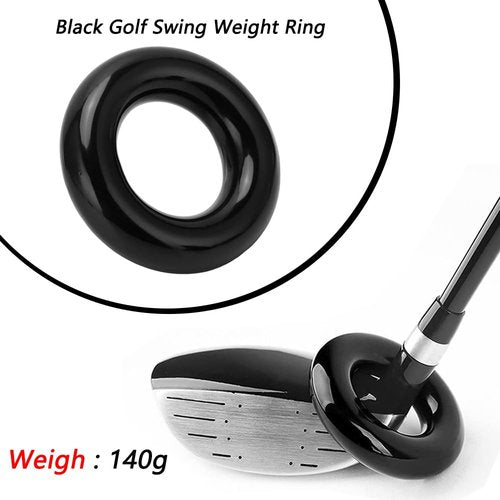 LOOEEL 2 PCS Golf Swing Weight Ring and 10 PCS Golf Lead Tape.Golf Club Head Weight Device and Golf Weight Lead Strap are Used for Golf Club Swing and Weight Adjustment Training.