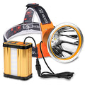 Hunting Friends White Rechargeable LED Headlamp - Waterproof, 3 Modes, Portable, Camping & Outdoor