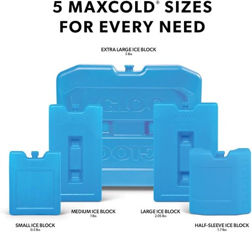 Igloo Maxcold Ice Block - Ultimate Insulation for Long-Lasting Chill | 8-Count Pack