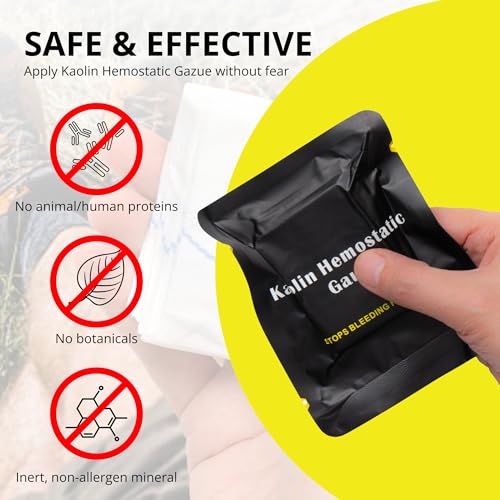Hemostatic Gauze for Blood Clotting & Wound Packing - 1 Pack - Emergency First Aid